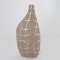 КЕРАМИЧНА ВАЗА КАФЯВО И СРЕБЪРНО 21.5X11.5X45CM