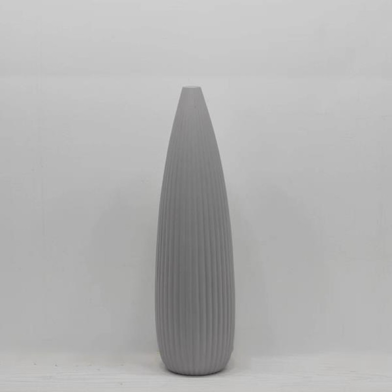КЕРАМИЧНА ВАЗА СВЕТЛОСИВА 16.5X58CM КЕРАМИЧНА ВАЗА СВЕТЛОСИВА 16.5X58CM