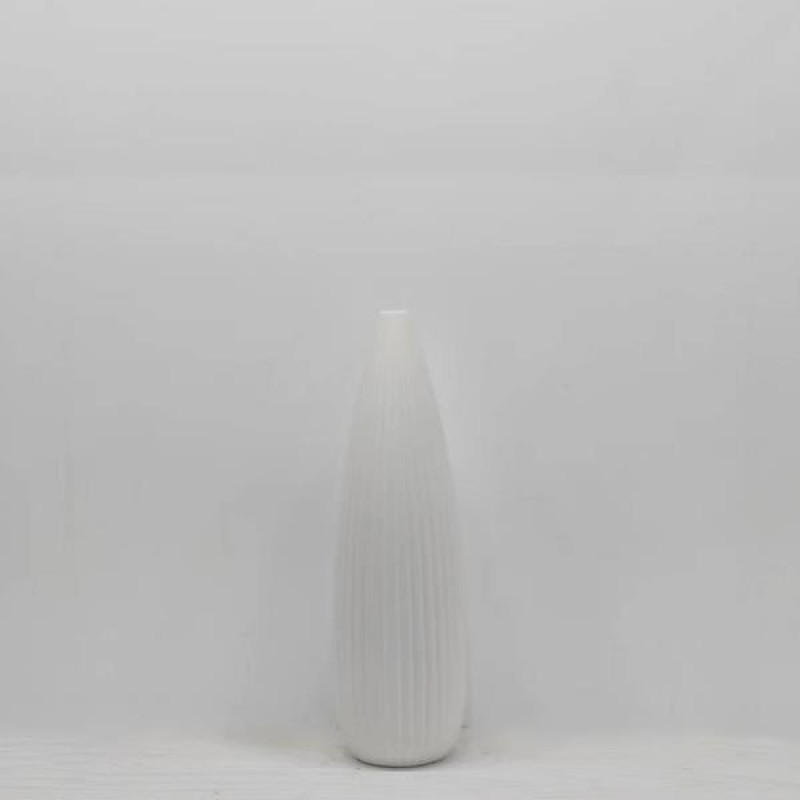 КЕРАМИЧНА ВАЗА БЯЛА 13.5X46CM
