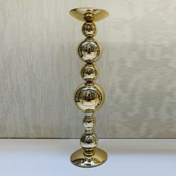 МЕТАЛЕН СВЕЩНИК ЗЛАТИСТ 10X46 СМ МЕТАЛЕН СВЕЩНИК ЗЛАТИСТ 10X46 СМ