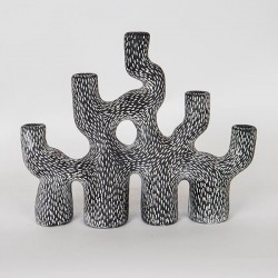 СВЕЩНИК СИВ С КЛОНКИ 5 ПОЗИЦИИ 34.5X9.5X28CM СВЕЩНИК СИВ С КЛОНКИ 5 ПОЗИЦИИ 34.5X9.5X28CM