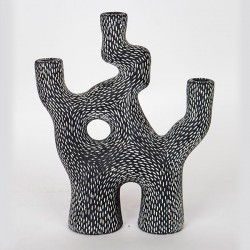 СВЕЩНИК СИВ КЛОН 4 ПОЗИЦИИ 26X9.5X32CM СВЕЩНИК СИВ КЛОН 4 ПОЗИЦИИ 26X9.5X32CM