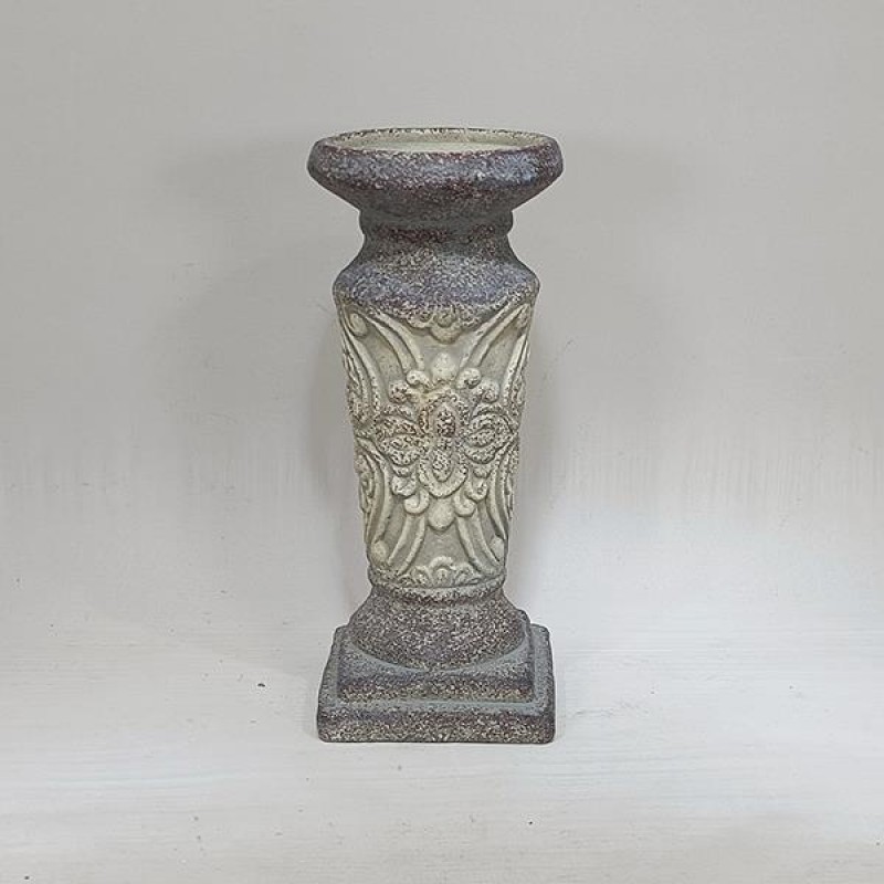 СВЕТЛОДЪРЖАТЕЛ ЗА СВЕЩ, БЕТОН, СИВО-БЕЖОВ, 10X10X23.5 СМ СВЕТЛОДЪРЖАТЕЛ ЗА СВЕЩ, БЕТОН, СИВО-БЕЖОВ, 10X10X23.5 СМ