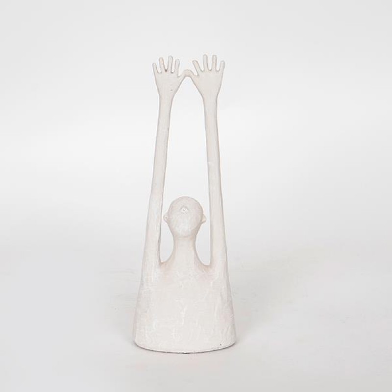 ДЕКОРАТИВНА СКУЛПТУРА СИВА 8.5X6X24CM