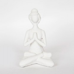 ДЕКОРАТИВНА ФИГУРКА БЯЛА 13.5X11X21.5 СМ