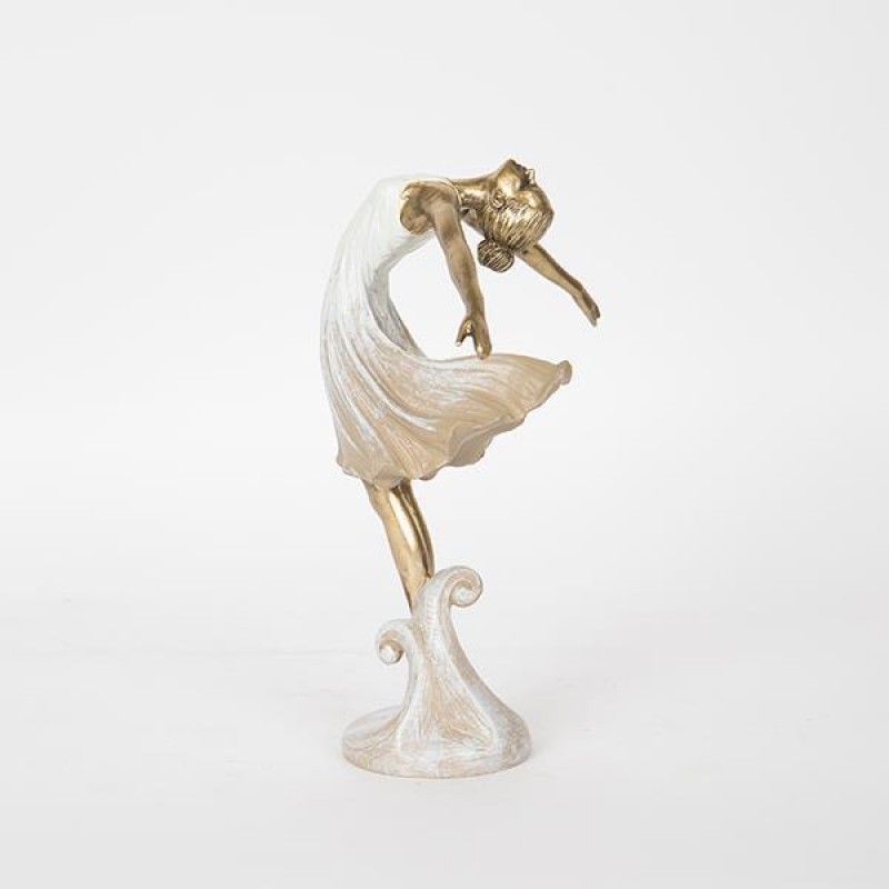 ДЕКОРАТИВНА ФИГУРА БАЛЕРИНА, БЯЛА