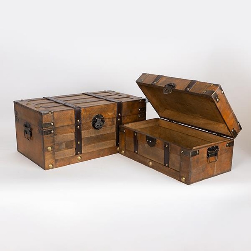 ДЪРВЕНА КУТИЯ, КАФЯВА, 45X25X20 СМ ДЪРВЕНА КУТИЯ, КАФЯВА, 45X25X20 СМ