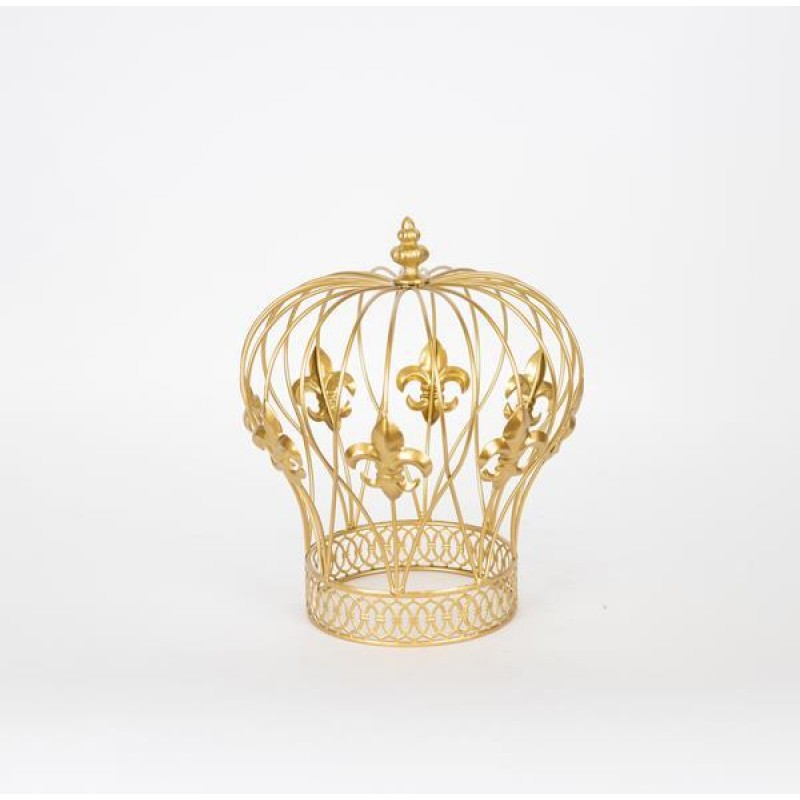 CROWN DÉCOR МЕТАЛНА ЛАМПА ЗЛАТИСТА CROWN DÉCOR МЕТАЛНА ЛАМПА ЗЛАТИСТА