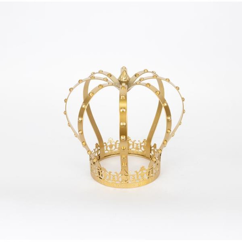 CROWN DÉCOR, МЕТАЛ, ЗЛАТИСТ, 26.5X26.5X25.5CM CROWN DÉCOR, МЕТАЛ, ЗЛАТИСТ, 26.5X26.5X25.5CM