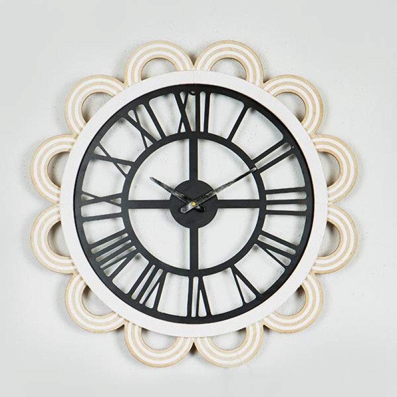 WALL CLOCK, METAL, BLACK, 58x4.5x58cm 753-10012