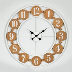 WALL CLOCK, METAL, BROWN, 61x3.5x61cm 753-10013