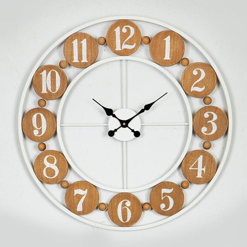 WALL CLOCK, METAL, BROWN, 61x3.5x61cm 753-10013