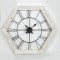 WALL CLOCK, METAL, WHITE, 82x4x71cm 753-10014