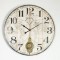 WALL CLOCK, WITH  PENDULUM, METAL-MDF, OFF WHITE-BLACK, 58.2x4.3x58.2 753-10059