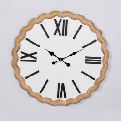 WALL CLOCK, WOODEN, WHITE, 60x3,5x60cm 753-13014