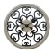 WALL CLOCK, WOODEN, BLACK & BROWN NATURAL, 60X4.5CM 753-13017