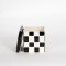 JAR, WITH TOP, CERAMIC, BLACK&WHITE,  10x10x10cm 754-10013