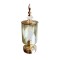 CONTAINER WITH CAP, GLASS, GOLD, 12x34cm 754-10017
