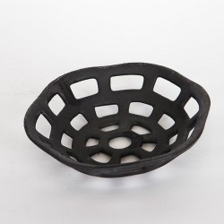FRUIT BOWL, CERAMIC, BLACK, 26x26x3.5cm 754-11012 FRUIT BOWL, CERAMIC, BLACK, 26x26x3.5cm 754-11012