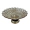 CAKE STAND, METAL WITH GLASS, GOLD, 30x18cm 754-11020