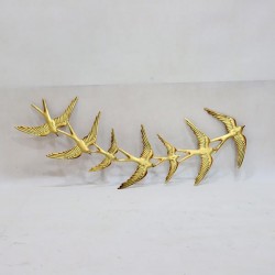 WALL DECOR, METALLIC, BIRDS, GOLD, 81,66x1,3x32,13cm 755-10034 WALL DECOR, METALLIC, BIRDS, GOLD, 81,66x1,3x32,13cm 755-10034
