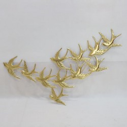 WALL DECOR, METALLIC, BIRDS, GOLD, 99,7x1,3x54,99cm 755-10036 WALL DECOR, METALLIC, BIRDS, GOLD, 99,7x1,3x54,99cm 755-10036