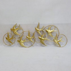 WALL DECOR, METALLIC, BIRDS, GOLD, 67,69x1,27x38,74cm 755-10038 WALL DECOR, METALLIC, BIRDS, GOLD, 67,69x1,27x38,74cm 755-10038