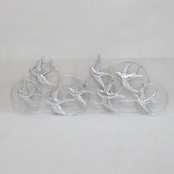 WALL DECOR, METALLIC, BIRDS, SILVER, 67,69x1,27x38,74cm 755-10039 WALL DECOR, METALLIC, BIRDS, SILVER, 67,69x1,27x38,74cm 755-10039