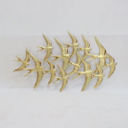 WALL DECOR, METALLIC, BIRDS, GOLD, BLACK & WHITE, 67,69x1,27x38,75cm 755-10042 WALL DECOR, METALLIC, BIRDS, GOLD, BLACK & WHITE, 67,69x1,27x38,75cm 755-10042