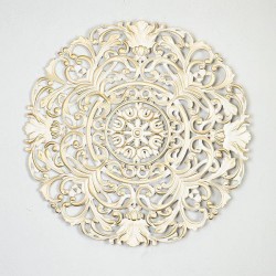 WALL DECOR, GOLD & WHITE, 76X2.5CM 755-10050