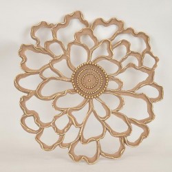 WALL DECOR, METALLIC, FLOWER, GOLD, 63.5x64.8x1.7cm 755-10058 WALL DECOR, METALLIC, FLOWER, GOLD, 63.5x64.8x1.7cm 755-10058