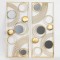 WALL DECOR, GOLD, SET 2PCS, 80x31.5x2.5cm 755-10070