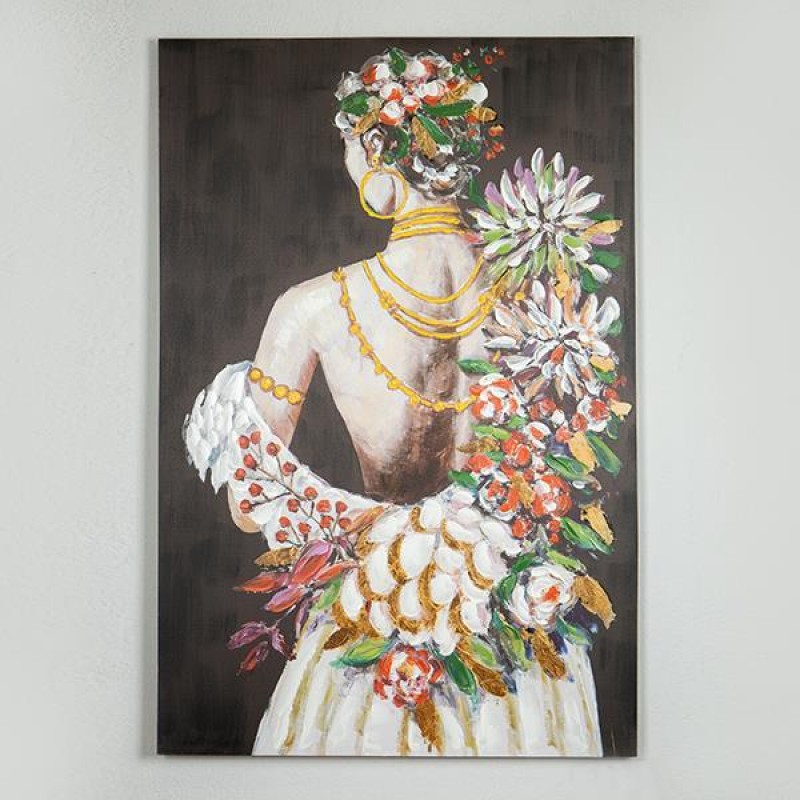 ПЛАТНО С ИЗОБРАЖЕНИЕ НА ЖЕНА С ЦВЕТЯ 80X120 СМ ПЛАТНО С ИЗОБРАЖЕНИЕ НА ЖЕНА С ЦВЕТЯ 80X120 СМ