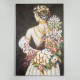 ПЛАТНО С ИЗОБРАЖЕНИЕ НА ЖЕНА С ЦВЕТЯ 80X120 СМ