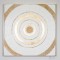 CANVAS WALL ART, CIRCLES, WHITE & GOLD, 82x82x4.5cm 755-12067