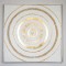 CANVAS WALL ART, CIRCLES, WHITE & GOLD, 82x82x4.5cm 755-12068