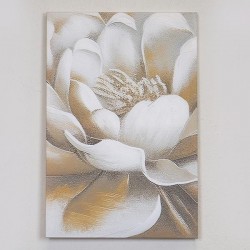 ПЛАТНО С ПРИНТ ЦВЯТЯ, БЯЛО-БЕЖОВО, 40X60 СМ ПЛАТНО С ПРИНТ ЦВЯТЯ, БЯЛО-БЕЖОВО, 40X60 СМ