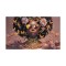 CANVAS PAINTING, WOMAN AND BUTTERFLIES, BROWN-BLACK, 60x100x3cm 755-12218