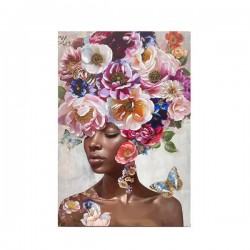 CANVAS PICTURE, WOMAN WITH FLOWERS, MULTICOLOR, 80x120x3cm 755-12240 CANVAS PICTURE, WOMAN WITH FLOWERS, MULTICOLOR, 80x120x3cm 755-12240