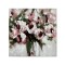 CANVAS PICTURE, FLOWERS, PINK-GREEN-WHITE, 100x100x3cm 755-12245