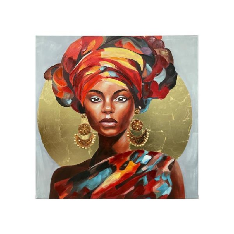 CANVAS PICTURE, WOMAN, MULTICOLOR, 100x100x3cm 755-12253