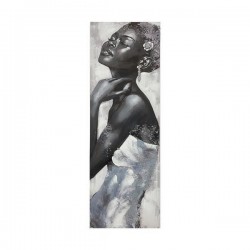 CANVAS PICTURE, WOMAN, WHITE-BLACK, 50x150x3cm 755-12255 CANVAS PICTURE, WOMAN, WHITE-BLACK, 50x150x3cm 755-12255