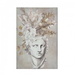 CANVAS PICTURE, MAN WITH FLOWERS, WHITE & NATURAL, 60x90x3,5cm 755-12265 CANVAS PICTURE, MAN WITH FLOWERS, WHITE & NATURAL, 60x90x3,5cm 755-12265