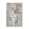 CANVAS PICTURE, MAN WITH FLOWERS, WHITE & NATURAL, 60x90x3,5cm 755-12265