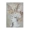 CANVAS PICTURE, MAN WITH FLOWERS, WHITE & NATURAL, 60x90x3,5cm 755-12266