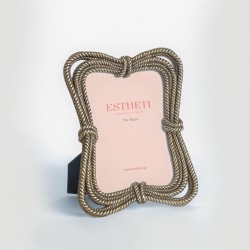 TABLE PHOTO FRAME(13x18cm), ROPE PATTERN, POLYRESIN, GOLD, 13x18cm 756-12026 TABLE PHOTO FRAME(13x18cm), ROPE PATTERN, POLYRESIN, GOLD, 13x18cm 756-12026