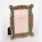 TABLE PHOTO FRAME(10X15),  POLYRESIN, GOLD-GREEN, 16x2.5x21cm 756-12058