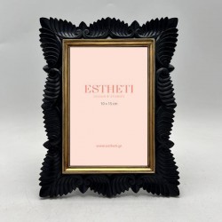 TABLE PHOTO FRAME (10x15), POLYRESIN, BLACK-GOLD, 16.5x1.5x21.5cm 756-12171 TABLE PHOTO FRAME (10x15), POLYRESIN, BLACK-GOLD, 16.5x1.5x21.5cm 756-12171