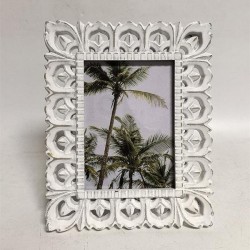 PHOTOFRAME 4x6, WOODEN, WHITE, 19x1.5x24cm 756-13015
