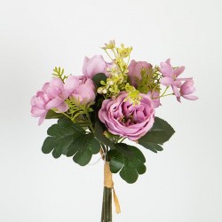 ROSE  BOUQUET, LIGHT PURPLE, 32cm 758-10019